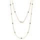 1 - Lien (13 Stn/2.6mm) London Blue Topaz and Diamond on Cable Necklace 
