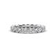 1 - Bella 1.54 ctw (2.70 mm) Round Natural Diamond Floating Shared Prong Eternity Band 