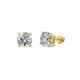 1 - Alina 1.10 ctw Round Moissanite (5.50 mm) Four Prongs Solitaire Stud Earrings 