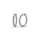 1 - Amia Tanzanite and Diamond Hoop Earrings 