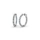 1 - Amia Aquamarine and Diamond Hoop Earrings 