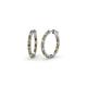 1 - Amia Citrine and Diamond Hoop Earrings 
