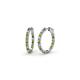 1 - Amia Peridot and Diamond Hoop Earrings 
