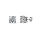Alina 0.28 ctw Round Moissanite (3.50 mm) Four Prongs Solitaire Stud Earrings 
