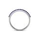 4 - Iskra 0.27 ctw Blue Sapphire Round (1.50 mm) 18 Stone Wedding Band 