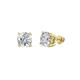 1 - Alina 1.80 ctw Round Moissanite (6.50 mm) Four Prongs Solitaire Stud Earrings 