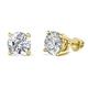 1 - Alina 2.70 ctw Round Moissanite (7.50 mm) Four Prongs Solitaire Stud Earrings 