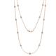 1 - Lien (13 Stn/3mm) Diamond on Cable Necklace 