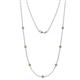 1 - Salina (7 Stn/3mm) Citrine on Cable Necklace 