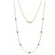 1 - Salina (7 Stn/3mm) Iolite on Cable Necklace 