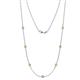 1 - Salina (7 Stn/3mm) Yellow Sapphire on Cable Necklace 