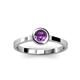 3 - Natare 0.40 ct Amethyst Round (5.00 mm) Solitaire Engagement Ring  