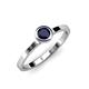 4 - Natare 0.70 ct Blue Sapphire Round (5.00 mm) Solitaire Engagement Ring  