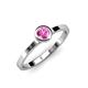 4 - Natare 0.53 ct Pink Sapphire Round (5.00 mm) Solitaire Engagement Ring  