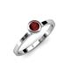 4 - Natare 0.63 ct Red Garnet Round (5.00 mm) Solitaire Engagement Ring  