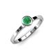 4 - Natare 0.40 ct Emerald Round (5.00 mm) Solitaire Engagement Ring  