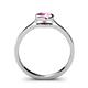 5 - Natare 0.53 ct Pink Sapphire Round (5.00 mm) Solitaire Engagement Ring  