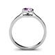 5 - Natare 0.40 ct Amethyst Round (5.00 mm) Solitaire Engagement Ring  