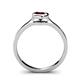 5 - Natare 0.63 ct Red Garnet Round (5.00 mm) Solitaire Engagement Ring  