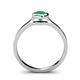 5 - Natare 0.40 ct Emerald Round (5.00 mm) Solitaire Engagement Ring  