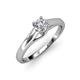 4 - Nixie 0.50 ct Natural Diamond Round (5.00 mm) Solitaire Engagement Ring  