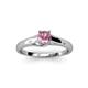 3 - Nixie 0.40 ct Pink Tourmaline Round (5.00 mm) Solitaire Engagement Ring  