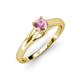 4 - Nixie 0.40 ct Pink Tourmaline Round (5.00 mm) Solitaire Engagement Ring  