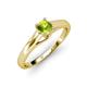 4 - Nixie 0.50 ct Peridot Round (5.00 mm) Solitaire Engagement Ring  