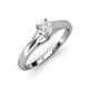 4 - Nixie 0.53 ct White Sapphire Round (5.00 mm) Solitaire Engagement Ring  