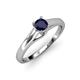 4 - Nixie 0.70 ct Blue Sapphire Round (5.00 mm) Solitaire Engagement Ring  