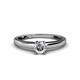 1 - Ilone 0.50 ct IGI Certified Lab Grown Diamond Round (5.00 mm) Solitaire Engagement Ring  