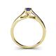 5 - Nixie 0.70 ct Blue Sapphire Round (5.00 mm) Solitaire Engagement Ring  