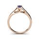 5 - Nixie 0.70 ct Blue Sapphire Round (5.00 mm) Solitaire Engagement Ring  