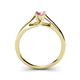 5 - Nixie 0.53 ct Pink Sapphire Round (5.00 mm) Solitaire Engagement Ring  