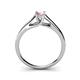 5 - Nixie 0.40 ct Pink Tourmaline Round (5.00 mm) Solitaire Engagement Ring  
