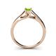 5 - Nixie 0.50 ct Peridot Round (5.00 mm) Solitaire Engagement Ring  