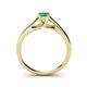5 - Nixie 0.40 ct Emerald Round (5.00 mm) Solitaire Engagement Ring  