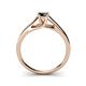 5 - Nixie 0.50 ct Black Diamond Round (5.00 mm) Solitaire Engagement Ring  