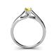 5 - Nixie 0.53 ct Yellow Sapphire Round (5.00 mm) Solitaire Engagement Ring  