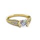3 - Alair Signature 1.34 ctw IGI Certified Lab Grown Diamond Round (6.5 mm) & Natural Diamond (1.20 mm) Engagement Ring 
