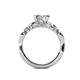 5 - Carina Signature 1.14 ctw IGI Certified Lab Grown Diamond Round (6.50 mm) & Natural Diamond Round (1.30 mm) Engagement Ring 