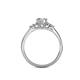 5 - Eve Signature 1.27 ctw IGI Certified Lab Grown Diamond Round (6.50 mm) & Natural Diamond (2.20 mm) Engagement Ring 