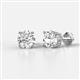 Alina Round Lab Grown Diamond Four Prongs Solitaire Stud Earrings 