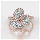 1 - Sienna 3.27 ctw GIA Certified Multi Shape Natural Diamond Oval, Heart & Marquise Three Stone Engagement Ring 