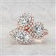 3 - Sienna 3.27 ctw GIA Certified Multi Shape Natural Diamond Oval, Heart & Marquise Three Stone Engagement Ring 