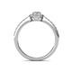 5 - Verna Desire 1.18 ctw IGI Certified Lab Grown Diamond Oval Cut (7x5 mm) & Natural Diamond Round (1.40 mm) Halo Engagement Ring 