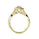 5 - Maisie Prima 0.51 ctw Natural Diamond Round (3.80 mm) Halo Engagement Ring 