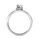 6 - Irene 0.90 ctw IGI Certified Lab Grown Diamond Round (5.80 mm) & Natural Diamond Round (1.00 mm) Halo Engagement Ring  