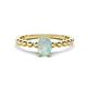 1 - Helen Bold 0.30 ct Opal Oval Cut (6x4 mm) Solitaire Promise Ring 
