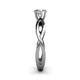 6 - Senara Desire 1.00 ct IGI Certified Lab Grown Diamond Round (6.50 mm) Solitaire Engagement Ring 
